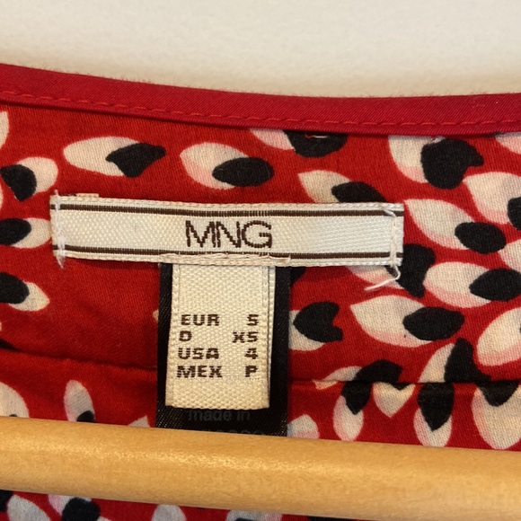 Vintage MNG cottony wrap dress - Picture 4 of 7